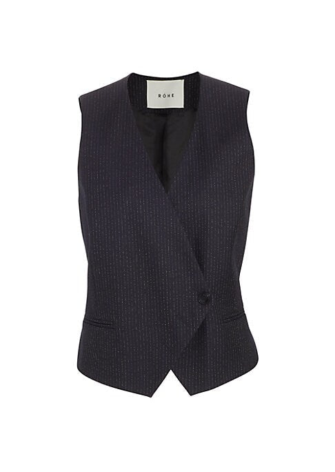 Asymmetric Wool Vest