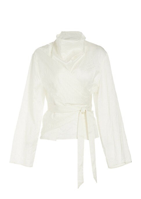 Elegant Satin Flare Top