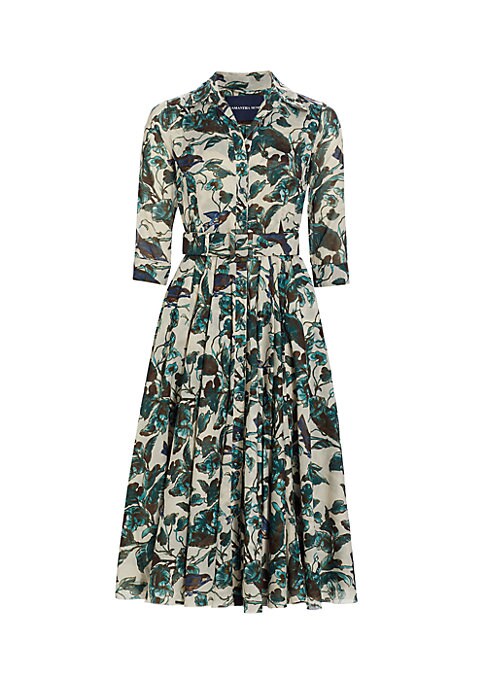 Floral Elegance Shirtdress