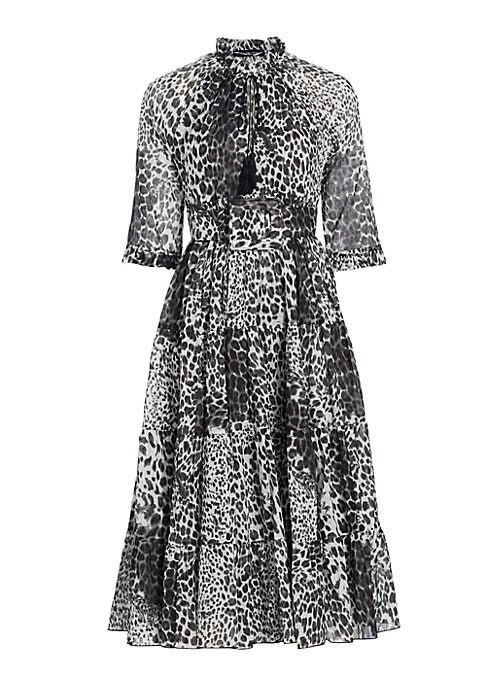 Chic Tiered Leopard Dress