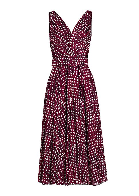 Polka-Dot Chic Midi Dress