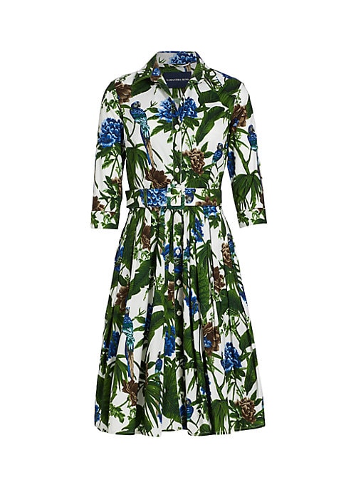 Tropical Elegance Midi Dress