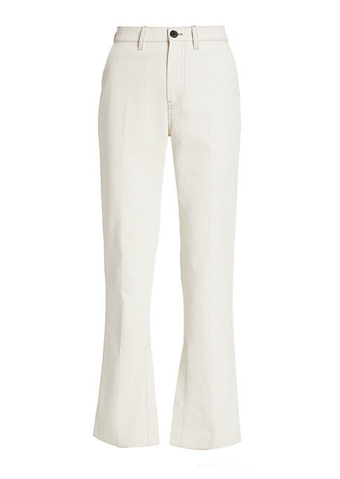 Slit Hem Denim Pants