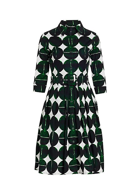 Dot Pattern Midi Dress