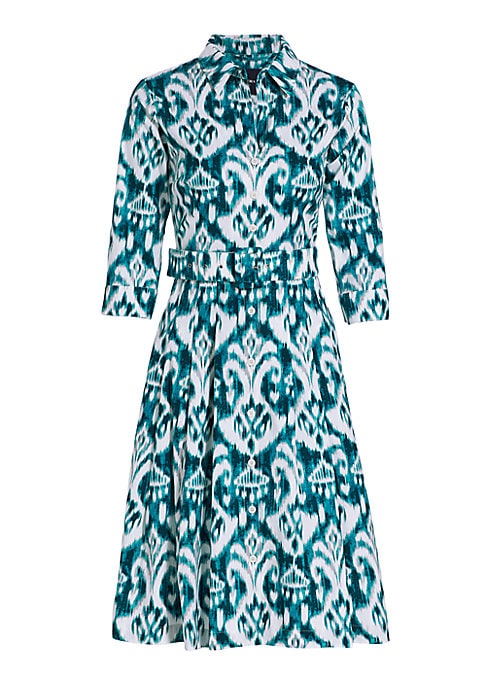 Ikat Midi Shirt Dress