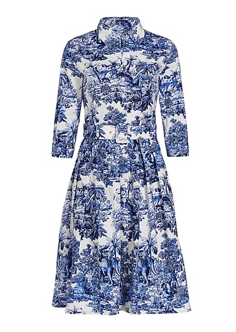 Vintage Floral Midi Dress