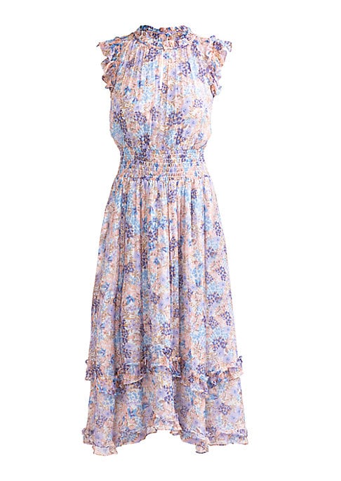 Floral Ruffle Midi Dress