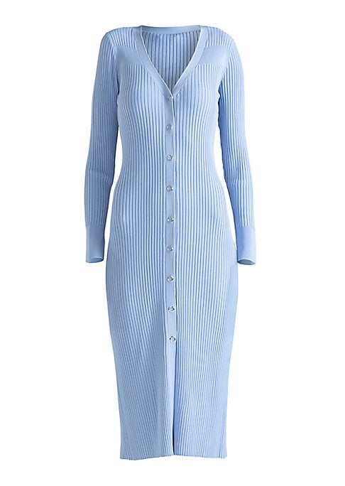 Chic Ribbed Midi Cardigan