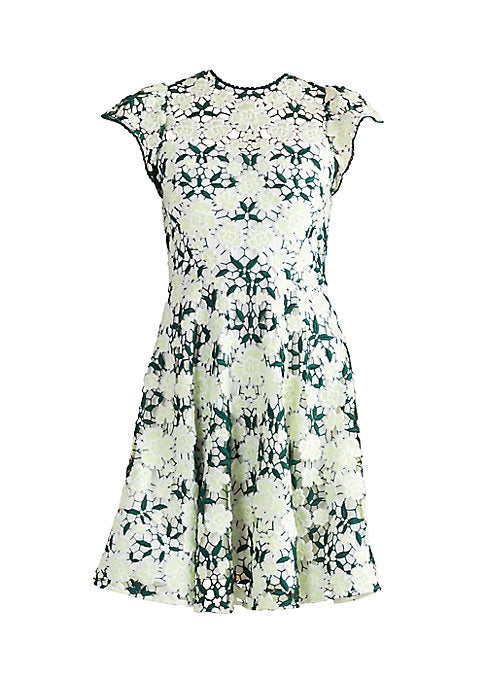 Lace Fit-and-Flare Dress