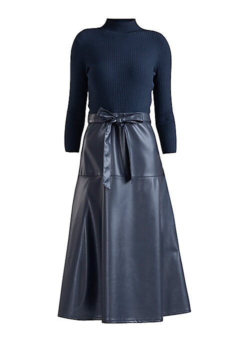 Chic Bow Midi Dress