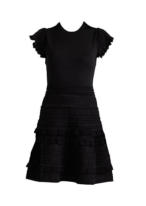 Frilly Knit Mini Dress