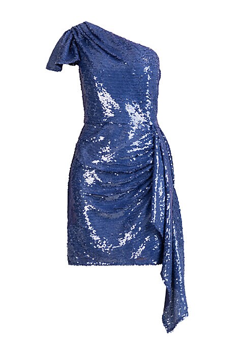 Shimmering Asymmetric Sequin Dress