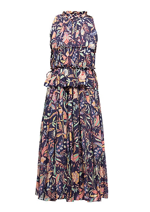 Floral Ruffle Midi Dress