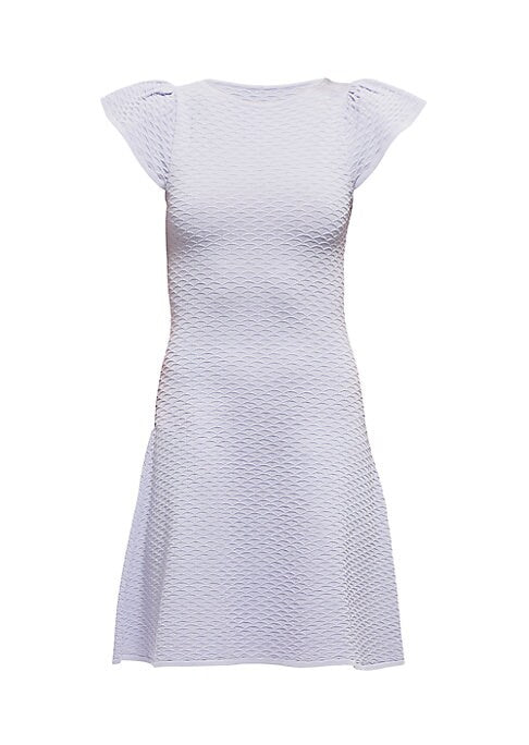 Ruffled Texture Mini Dress