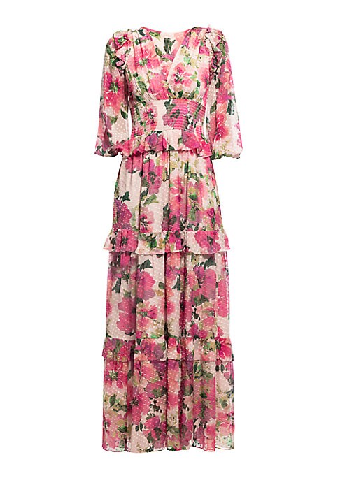Floral Ruffle Maxi Dress