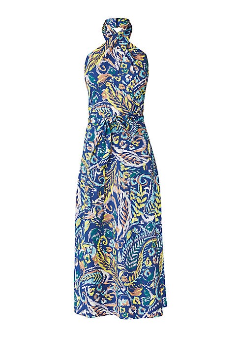 Paisley Halter Midi Dress