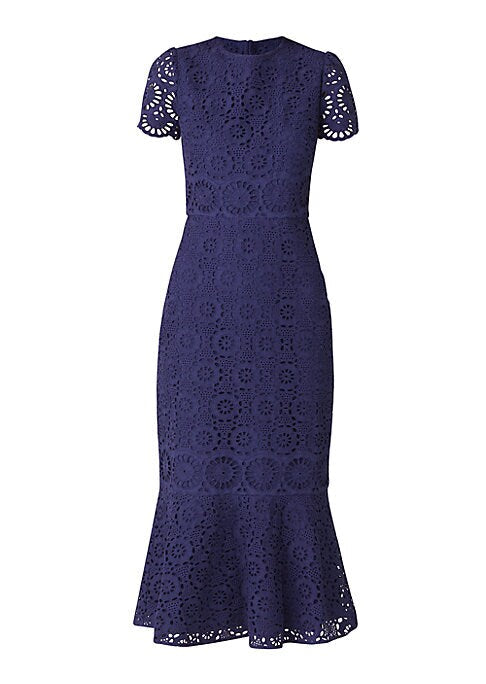 Flirty Eyelet Flounce Dress