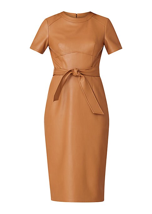 Chic Faux Leather Dress