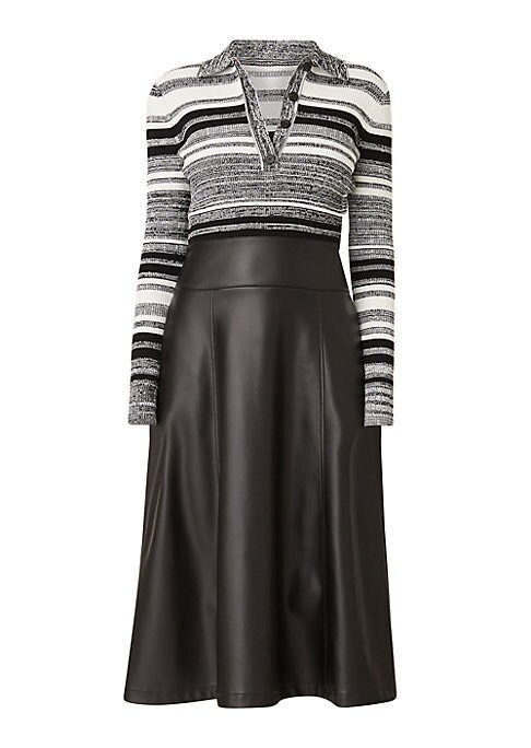 Chic Mixed-Media Dress