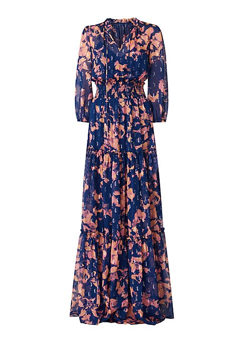 Abstract Chic Maxi Dress