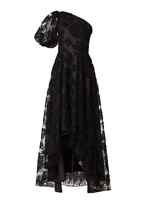 Floral Tulle Dramatic Gown