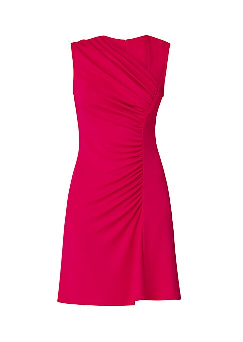 Asymmetrical Ruching Mini Dress