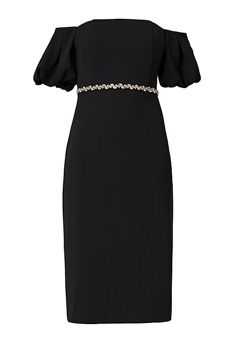 Chic Crystal Midi Dress