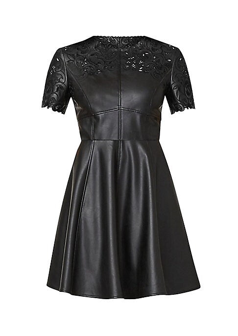Chic Leather Mini Dress