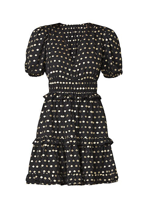 Shimmering Tiered Ruffle Dress