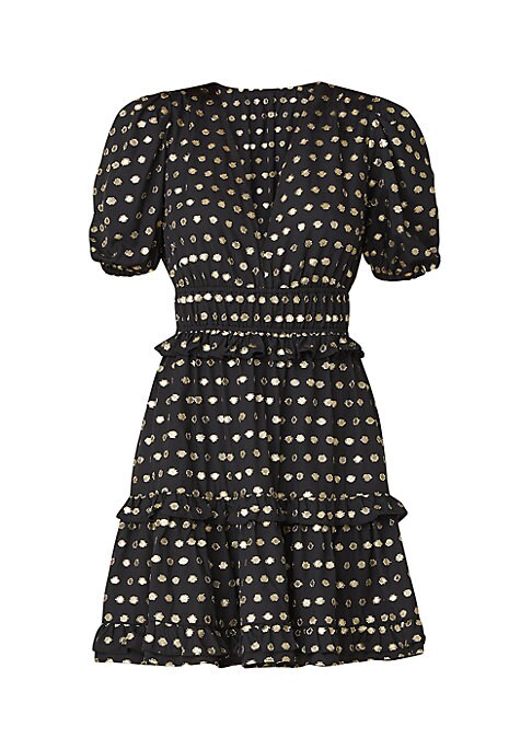 Shimmering Tiered Ruffle Dress
