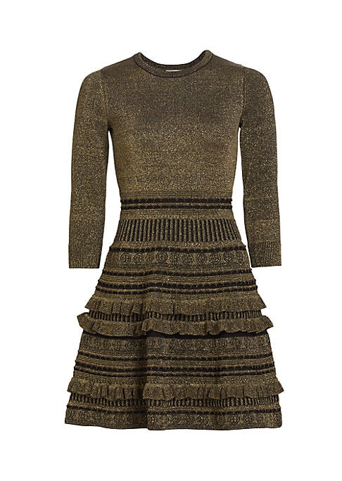 Shimmering Ruffle Minidress