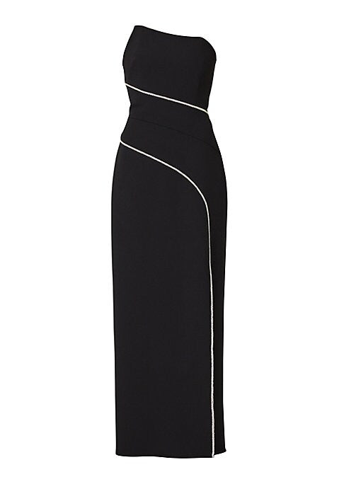 Asymmetric Slit Evening Gown