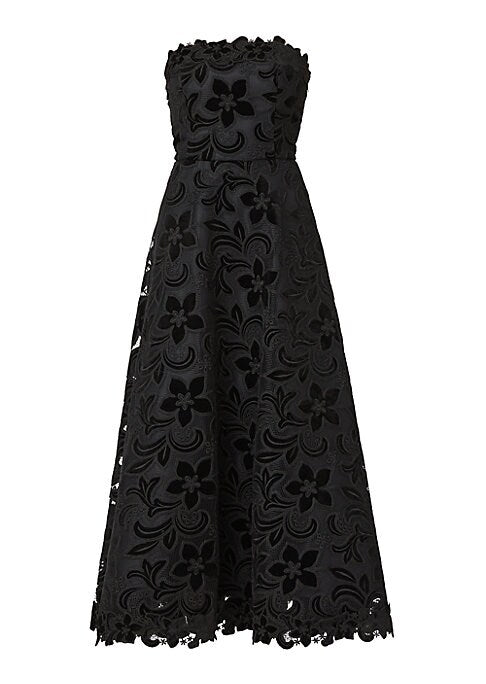 Floral A-Line Glam Dress
