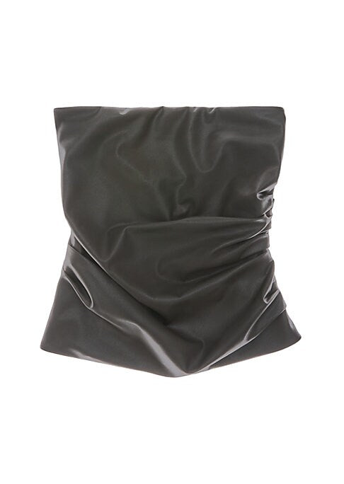 Chic Vegan Leather Top
