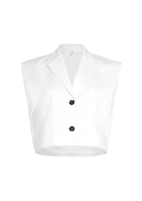 Chic Cropped Linen Tank