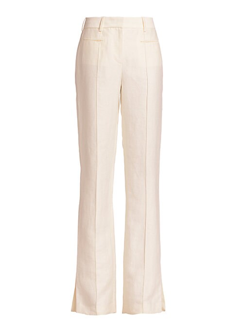 Luxe Boot-Cut Linen Pants