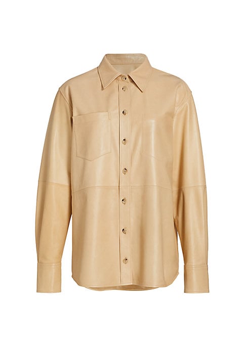 Luxe Leather Button-Up