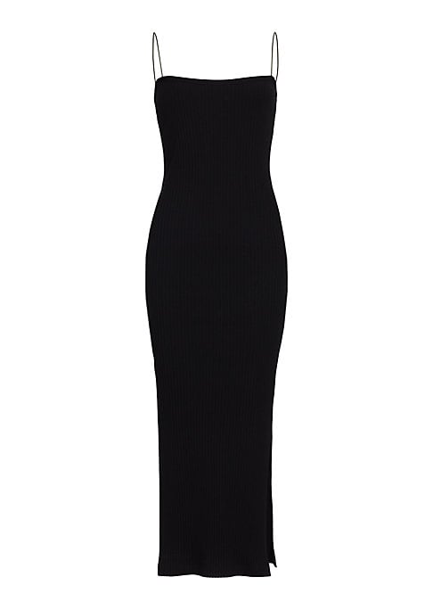 Ribbed Chic Midi Dress