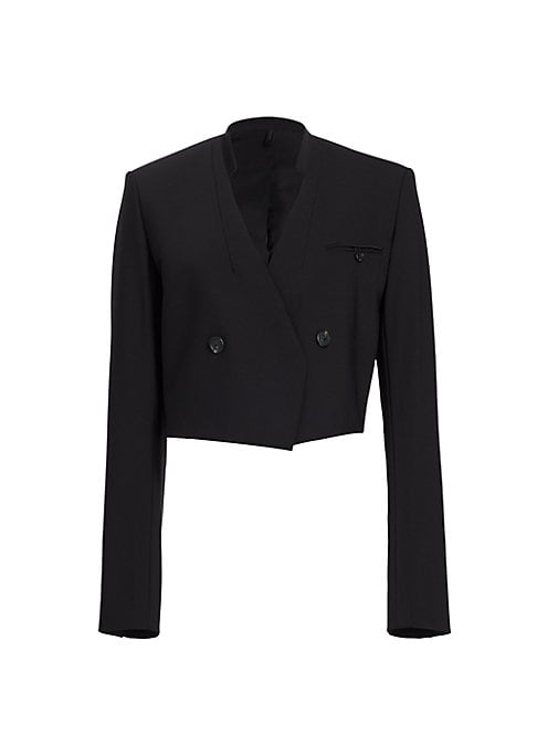 Chic Cropped Tailored Blazer