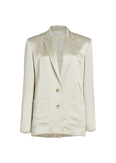 Satin Chic Relaxed Blazer