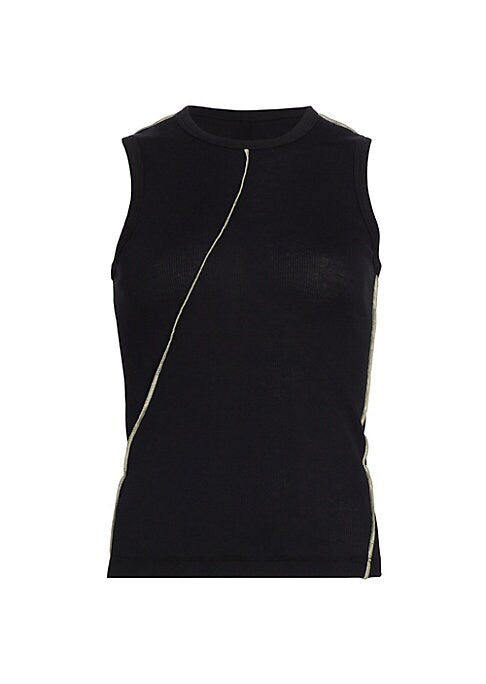 Ribbed Cotton Crew Tank