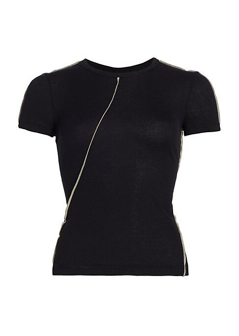 Contrast Seam Slim Tee