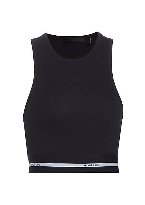 Sleek Contrast Crop Tank