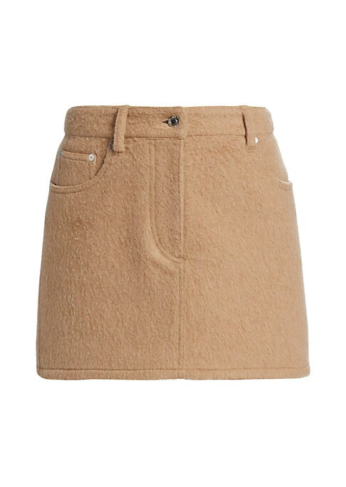 Chic Wool Mini Skirt