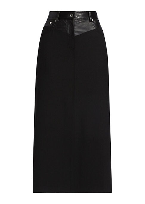 Gartered Luxe Maxi Skirt