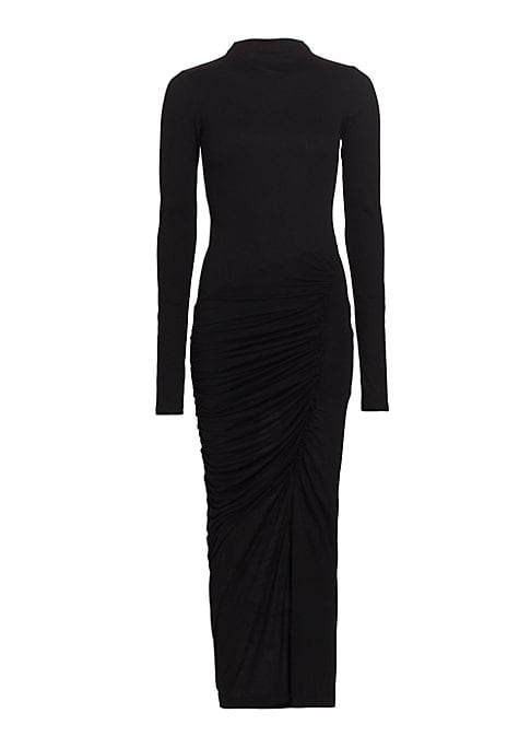 Chic Ruched Midi Elegance