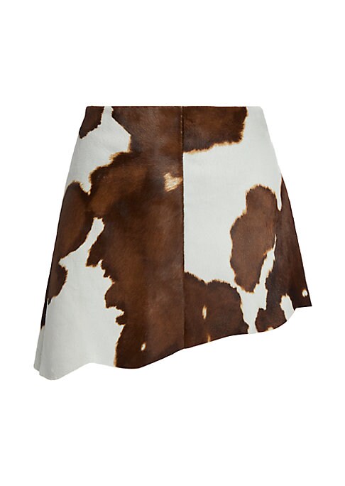 Chic Asymmetric Leather Skirt