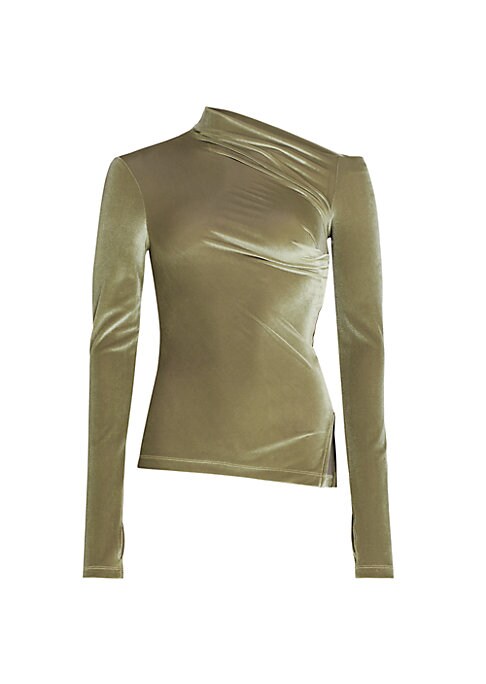 Draped Velvet Elegance