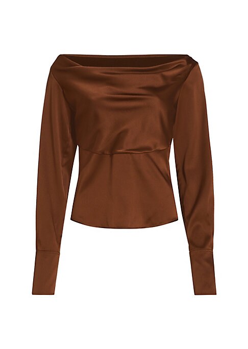 Draped Silk Elegance Top