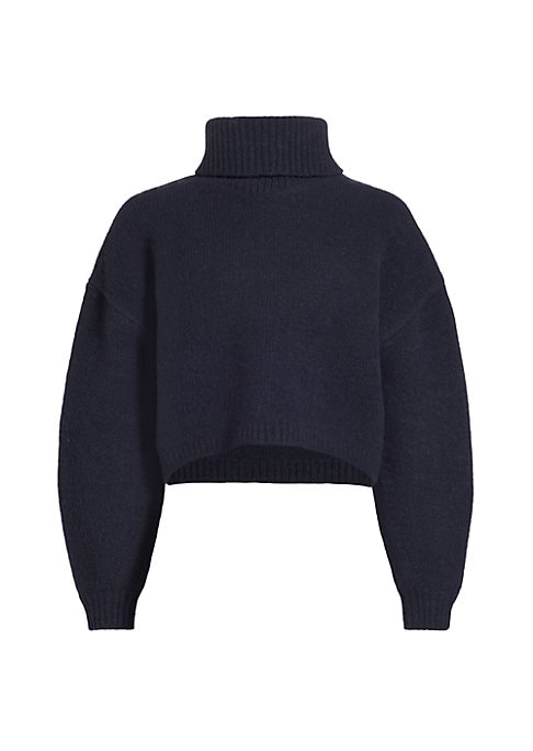 Chic Cropped Turtleneck Sweater